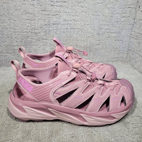 Hoka One One Shoes - Hoka One One Hopara Women's Size US 8.5 Pale Mauve Synthetic Hiking Sandals.